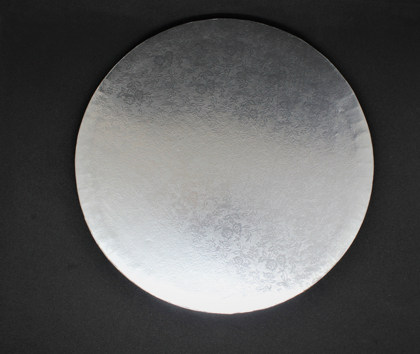 Bases tortas plumavit redonda plateada 30 cm