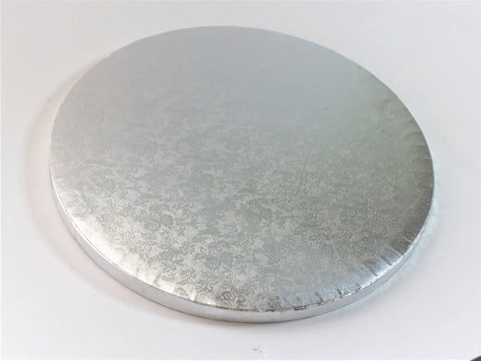 Bases tortas plumavit redonda plateada 35 cm