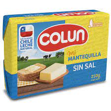 Mantequilla colun sin sal 250 gr