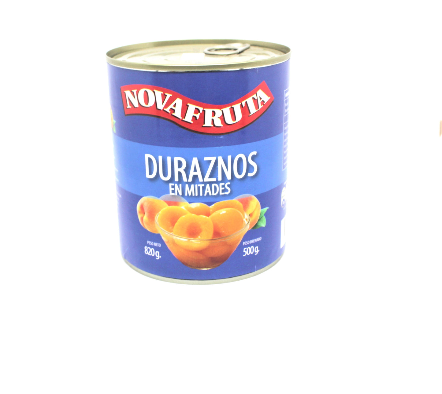 Duraznos en mitades novafrutas 820 gr peso neto