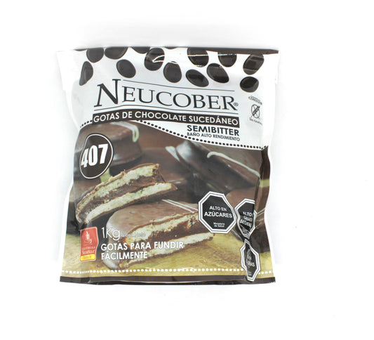 Chocolate neucober sucedaneo semi bitter bano alto rendimiento 407 1 kg