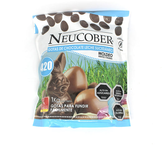 Chocolate neucober sucedaneo leche moldeo huevos y figuras 420 1 kg