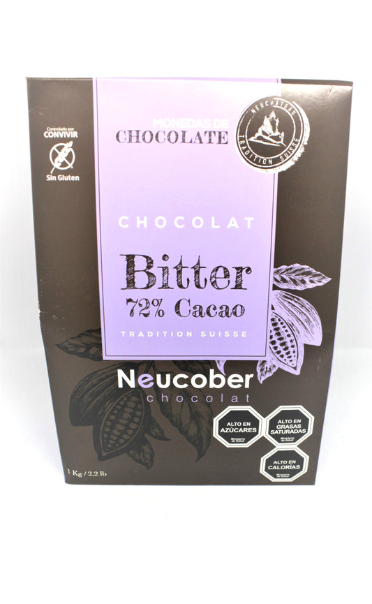 Chocolate neucober bitter 72 por ciento cacao