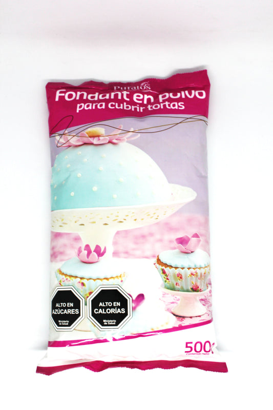 Fondant puratos en polvo para cubrir tortas 500 gr