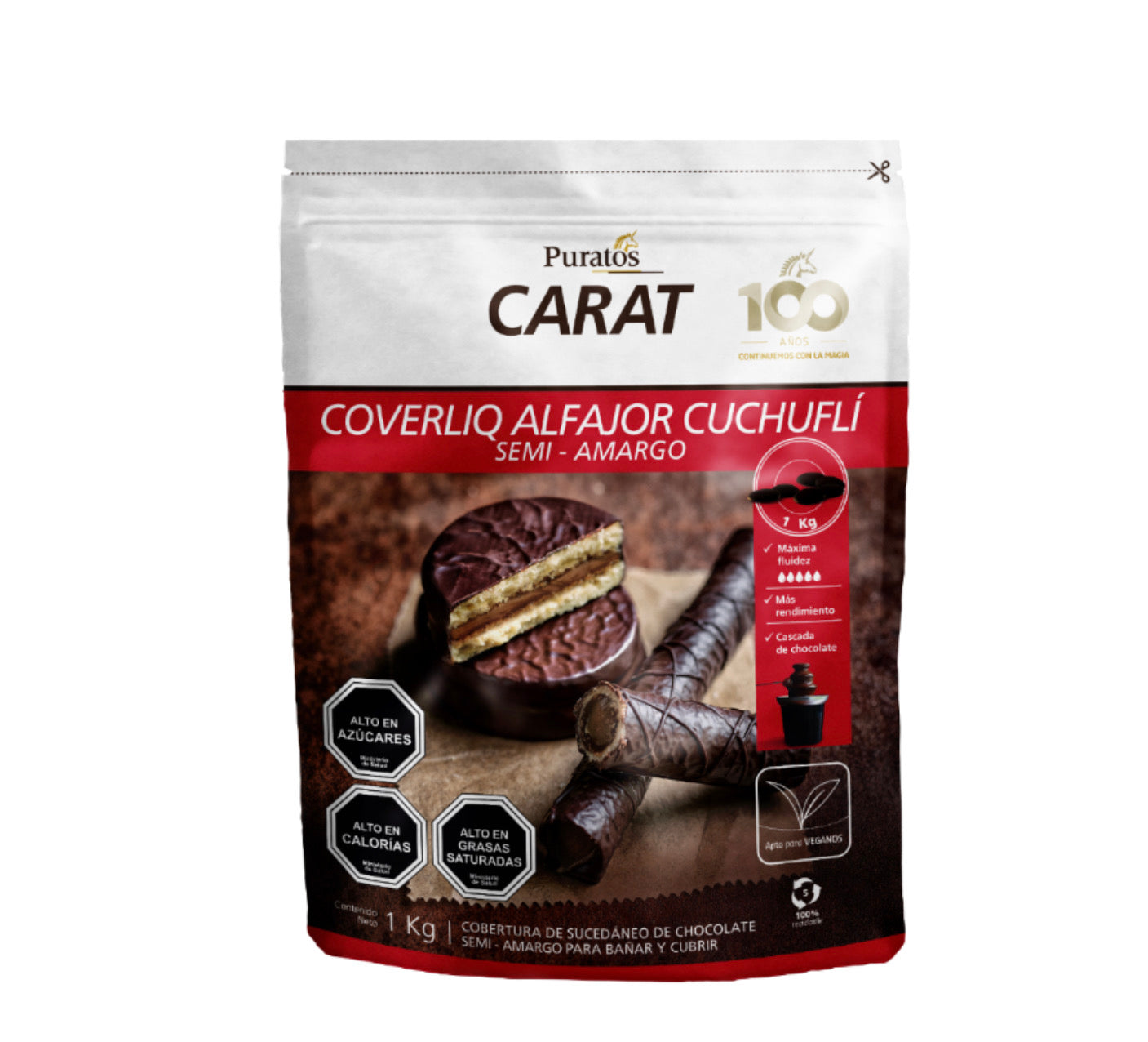 Chocolates puratos coverliq bano y cubrir cuchufli monedas 1 kg