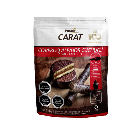 Chocolates puratos coverliq bano y cubrir cuchufli monedas 1 kg