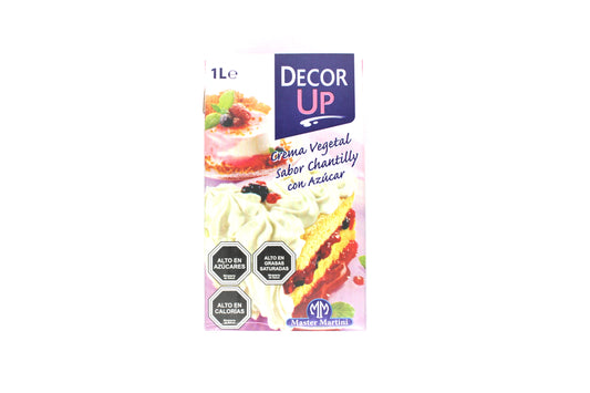 Crema para chantilly master martini decor up 1 litro