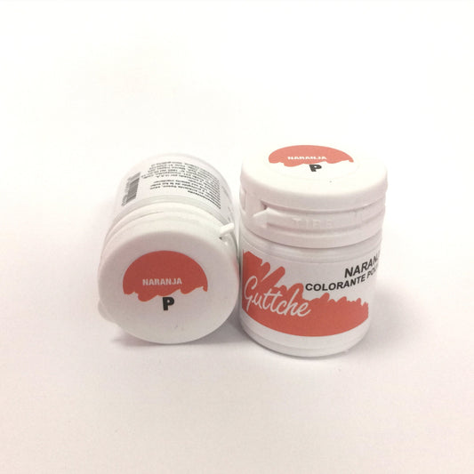 Colorantes guttche en polvo naranja