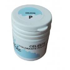 Colorantes guttche en polvo celeste