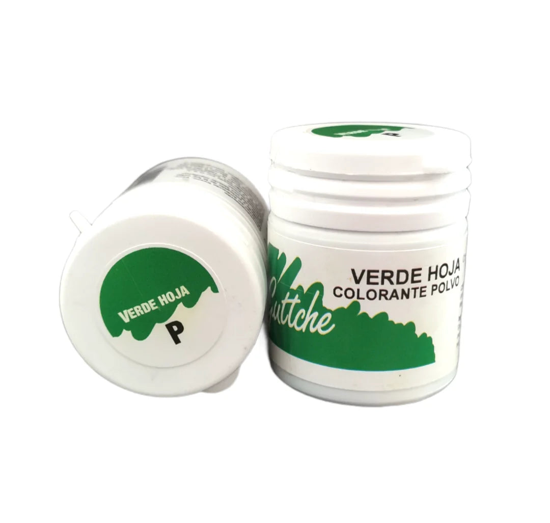 Colorantes guttche en polvo verde hoja
