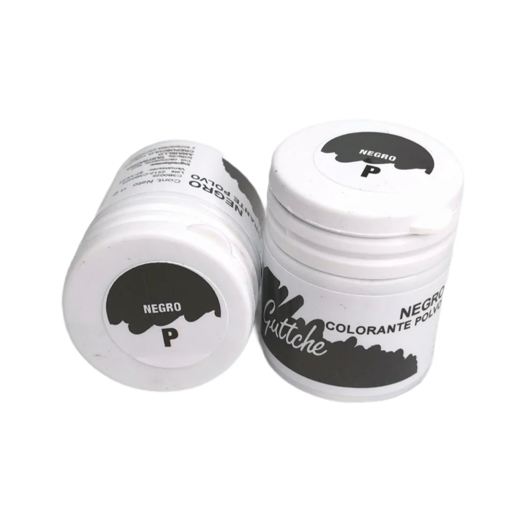 Colorantes guttche en polvo negro