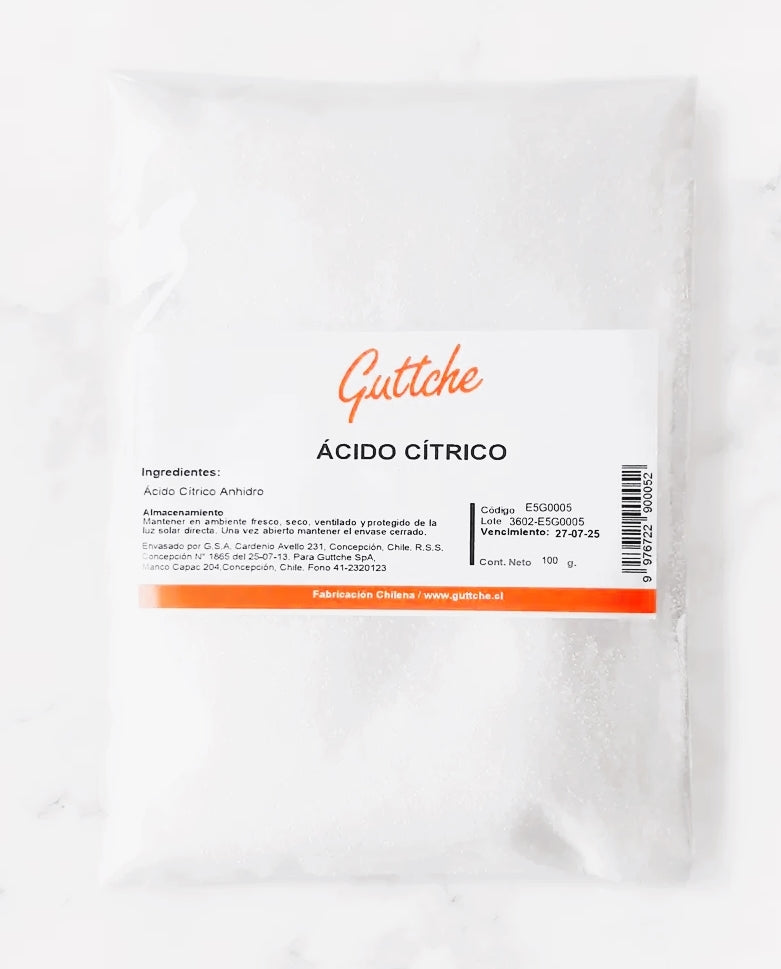 Acido citrico en polvo guttche 100 gr