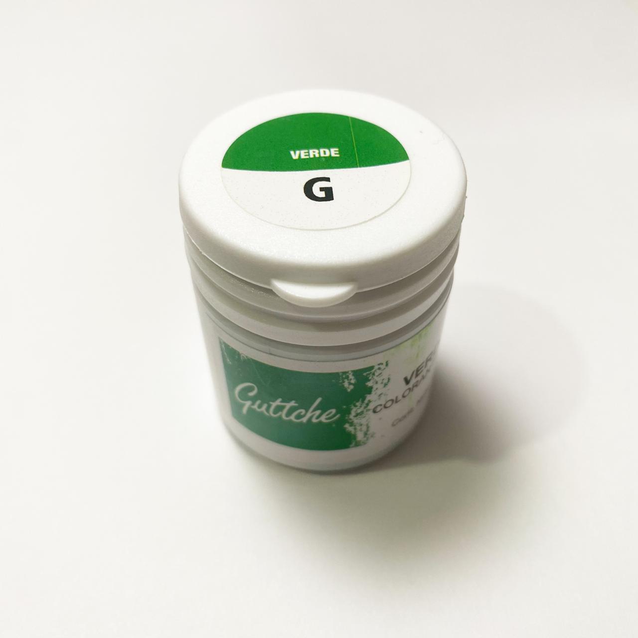 Colorantes guttche en gel verde