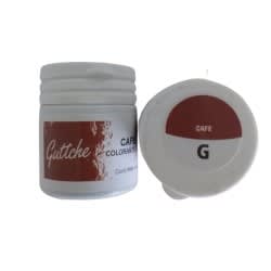 Colorantes guttche en gel cafe