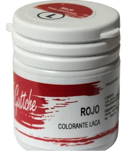 Colorantes guttche en laca rojo