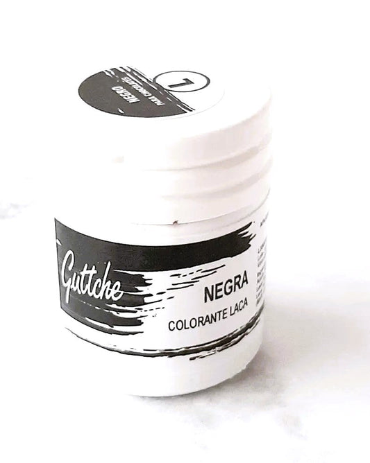 Colorantes guttche en laca negra